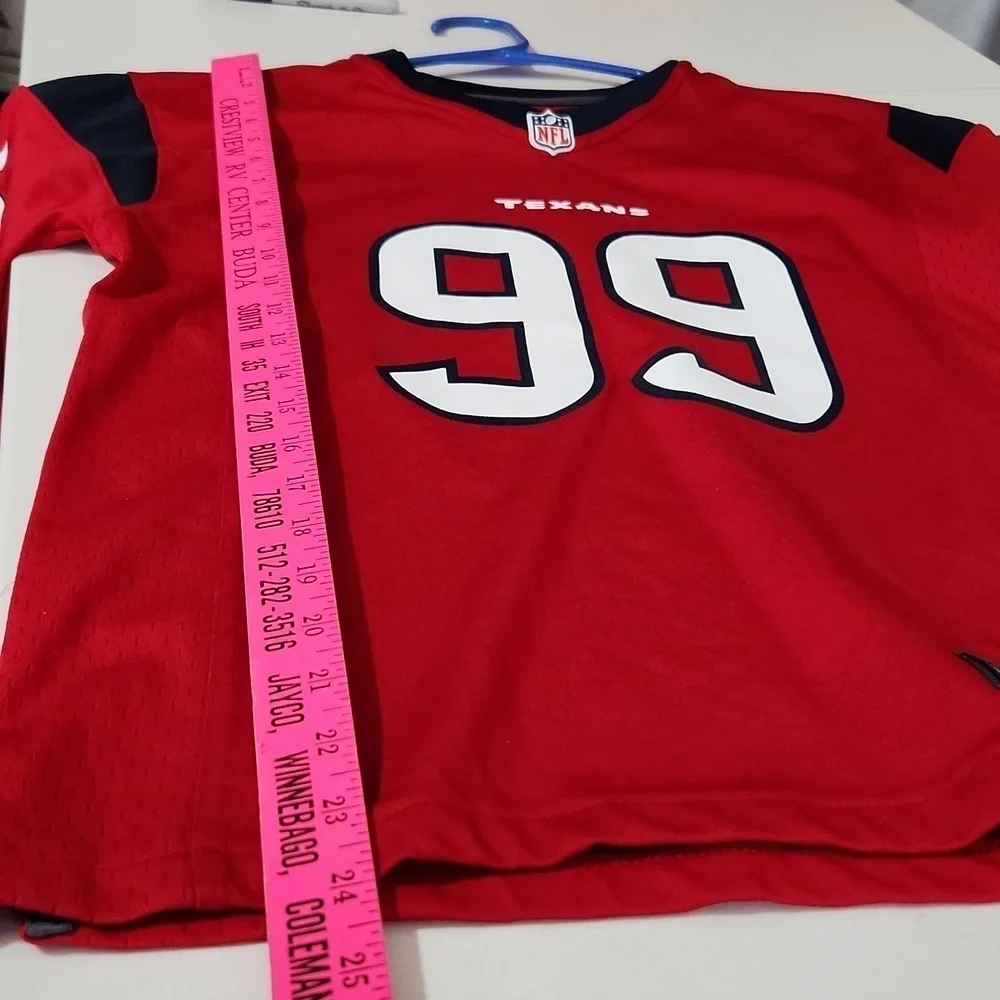 NFL Nike Houston Texans Watt jersey #99 youth Large red On field jersey